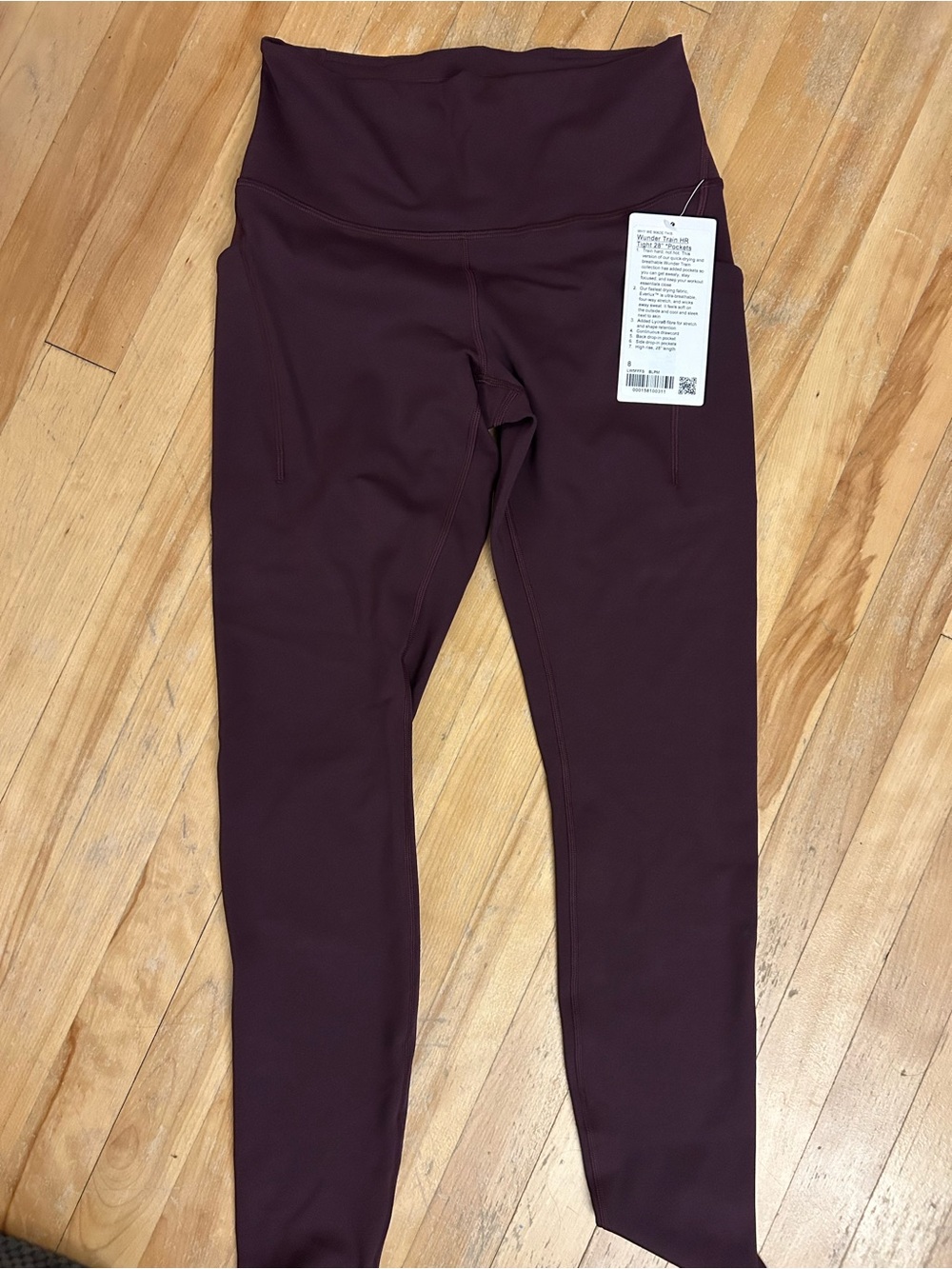 lululemon Wunder Train High-Rise Leggings in Deep Plum